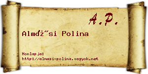 Almási Polina névjegykártya